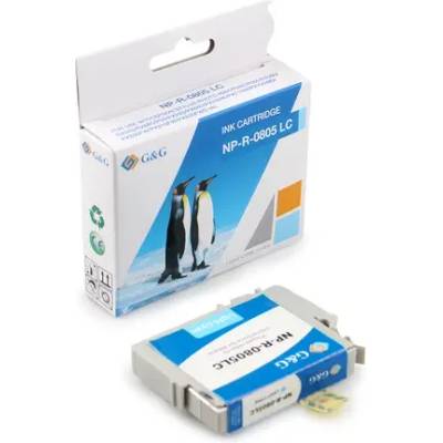 Compatible ГЛАВА ЗА EPSON STYLUS PHOTO R 265/360/RX 560/585/685/P 50/ PX 650/660/700/710/720/800/810 - Light cyan - T0805LC - G&G (200EPST0805 G)