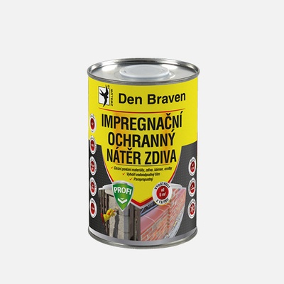Den Braven Den Braven - Impregnačný a ochranný náter muriva PROFI, plechová dóza, 1 liter