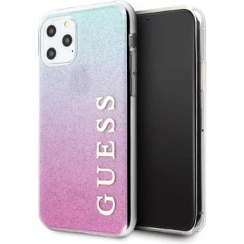 GUESS Кейс Guess Glitter Gradient за Apple iPhone 11 Pro Max, Розово-син (KXG0019724)