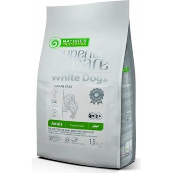 Image 1 of AKVATERA Nature's Protection DOG - White Dogs Grain Free Insect Adult Small and Mini Breed, висококачествена храна за пораснали кучета от дребни породи с бяла козина, с насекоми, Литва - 1, 5 кг