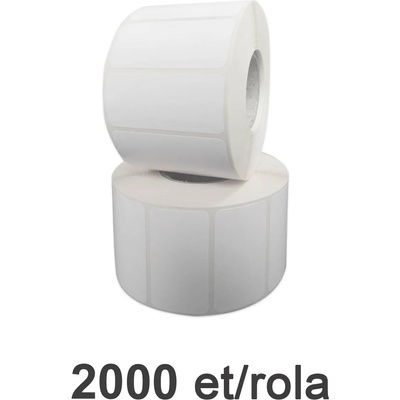 ZINTA Пластмасови PE етикети ZINTA, 50x20 мм, 2000 ет. / ролка, бели (50X20X2000-PE)