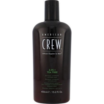 American Crew 3-IN-1 Tea Tree Šampón kondicinér a sprchový gél v jednom 450 ml
