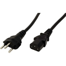 Value Kabel síťový Švýcarsko, SEV1011 (typ J) - IEC320 C13, 1,8m, bílý - 19.99.1223