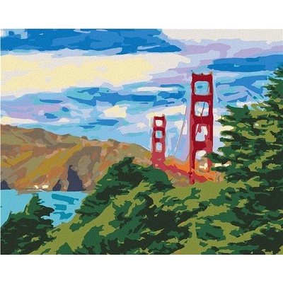 zuty Malování Podle Čísel San Francisco 40 x 50 Cm Plátno Rám