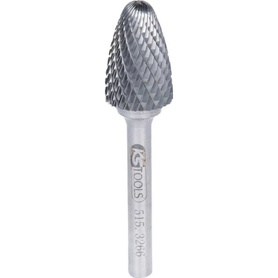 KS Tools 515.3266 frézovacie kolík tvrdokov kónický tvar s guľovou hlavou 16.0 mm Dĺžka 70 mm Vonkajší Ø 6 mm Pracovná d