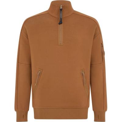 C.P. Company Блуза CP COMPANY Lens Arm Quarter Zip Sweatshirt - Toffee 351