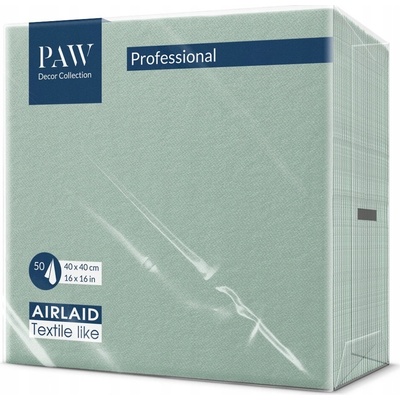 PAW Ubrousky AIRLAID Monocolor Light Green 40x40cm