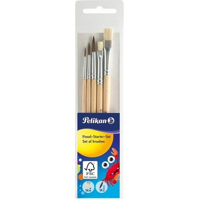 Sada štetcov Pelikan guľaté Starter-Set 5 ks