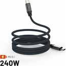 Fixed FIXDA-CC12-GR USB-C to USB-C PD, 1,2m, sivý