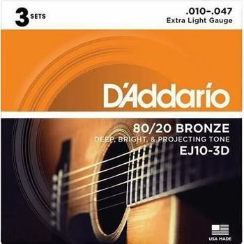 Image 1 of D'Addario EJ10-3D Струни за акустична китара (EJ10-3D)