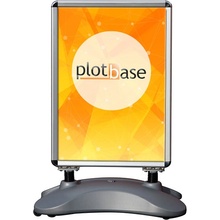 Plotbase Venkovní poutač A1, ostré rohy, profil 25 mm