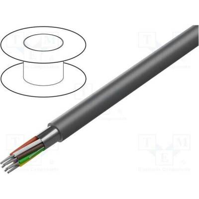 Alpha Wire B956102 GE321 Vodič Pro-Tekt 10x18AWG tienený fólie Al-PET PVC tmavě šedá