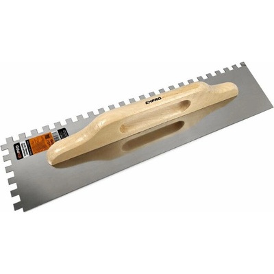 Hladítko nerezové, zub 10 mm, 500 x 130 mm, dřevěná rukojeť, ENPRO