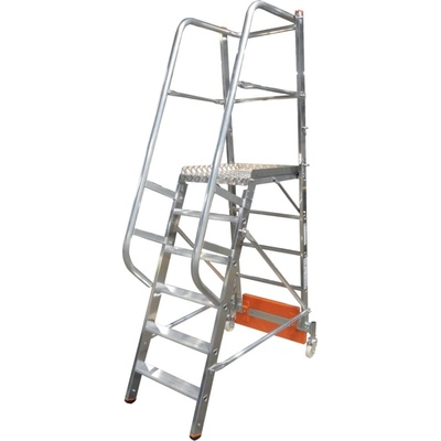 KRAUSE Сгъваема едностранна платформена стълба Krause Vario Compact, 6 стъпала, основа 820 мм (10833013) (10833013)