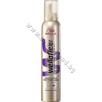 Wella Пяна за коса Wellaflex Full & Style Mousse, p/n WE-3000074 - Стилизираща пяна за коса за плътност с ултра силна фиксация (WE-3000074)