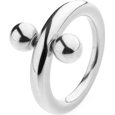 Franco Bene Antistresový prsten s 2 kuličkami stříbrný 2104