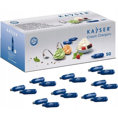 Kayser Šľahačkové bombičky 7.5 g N2O 50 ks na jedno použitie