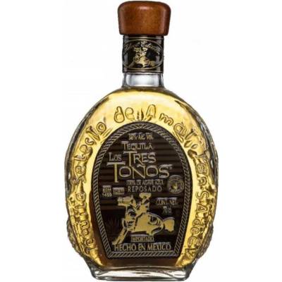 Los Tres Toňos reposado tequila 38% 0,7 l (jholá láhev)