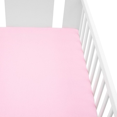 New Baby Jersey prostěradlo růžové 60x120