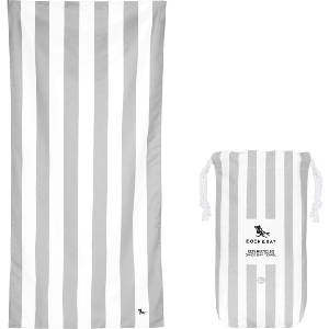 Dock & Bay Плажна кърпа бързосъхнеща, 90 x 200 см, сив (TOWLB-CAB-XL-LTGRY-R)