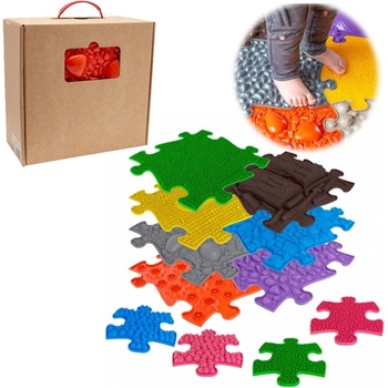 WOOPIE senzorická ortopedická podložka puzzle 7 dílků + 4 malé