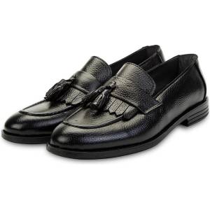 Ducavelli Tassel Мъжки обувки от естествена кожа - Черни 308280 (308280_Черно)