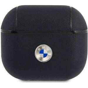 BMW Калъф BMW BMA3SSLNA Silver Logo, за Apple AirPods 3, естествена кожа, (3666339009458)