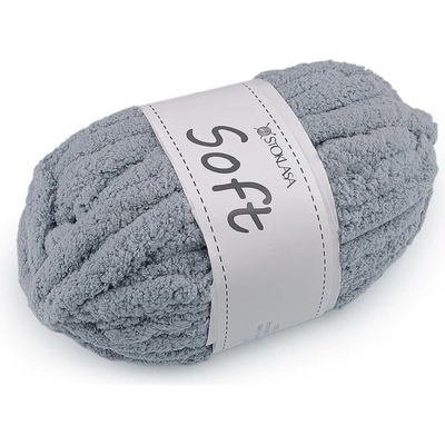 Stoklasa Pletací příze žinylková Soft 250 g Balení: 1 ks, Varianta: 23 šedá holubí 23 šedá holubí