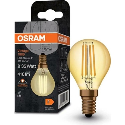 LEDVANCE Žárovka LED 4W/825 E14 VINTAGE 1906 filament
