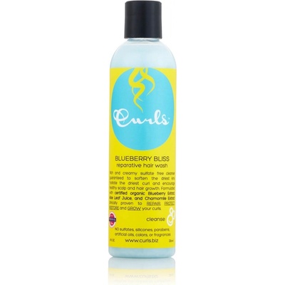 Curls Blueberry Bliss Reparative Hair Wash Šampón na poškodené vlasy 236 ml