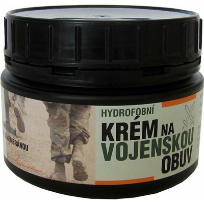 Hydrofóbny krém na vojenskú obuv ČIERNY 250 g