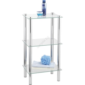 WENKO 15851100 - Стелаж YAGO 40x74 см сребрист/прозрачен (WE0149)