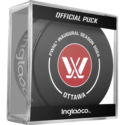 Inglasco / Sherwood Puk PWHL Ottawa 2024 Inaugural Season Official Game Hockey Puck