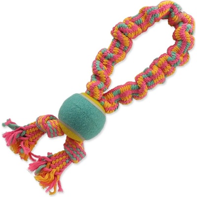 Přetahovadlo DF barevné + tenisák vzor 1, 2 knoty 32 cm
