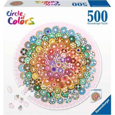 Ravensburger - Puzzle Color Wheel: Donuts - 500 piese