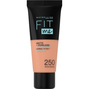 Maybelline New York Maybelline Фон дьо тен Fit Me Matte, 250 Sun Beige, 30 ml - baby