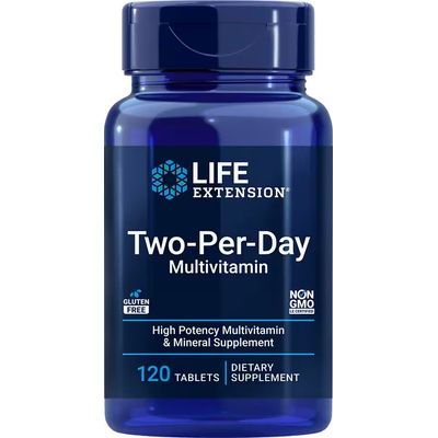 Life Extension Two Per Day Multivitamín, 120 tabliet
