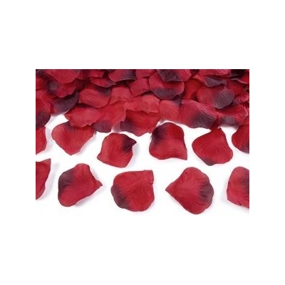 PartyDeco Okvětní lístky růží červené, 100ks – Zboží Dáma