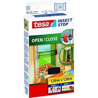 TESA síť proti hmyzu otevírací 1,5 x 1,3 m, černá
