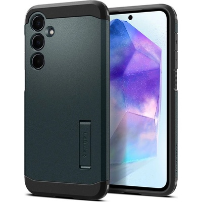 Spigen Калъф Spigen - Tough Armor, Galaxy A55, зелен (8809971224451)