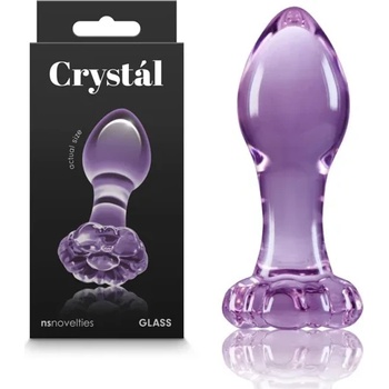 Image 1 of Стъклен разширител, красиво цвете, 8, 9см. - Crystal Flower Purple (NSTOYS0914)