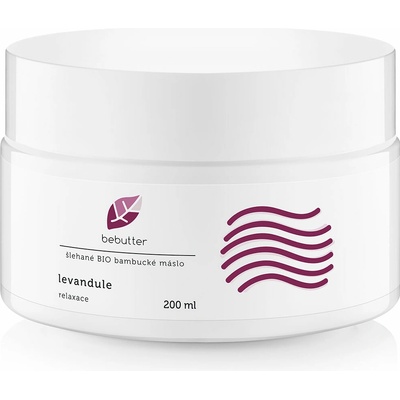 Bebutter šlehané BIO Bambucké máslo Levandule 200 ml
