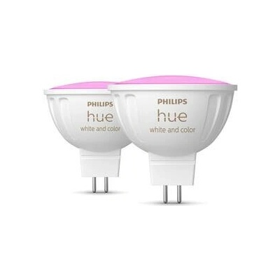 Philips Hue 6,3 W, MR16, GU5,3, White and Color Ambiance, 2 ks 929003575302