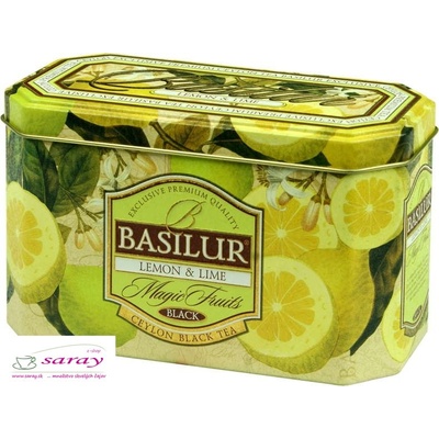 Basilur Magic Lemon Lime plech 20 x 2 g