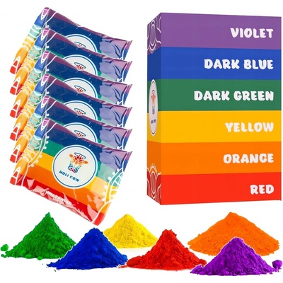 ISO 10565 Holi barevný prášek 6x100 g color – Zboží Dáma