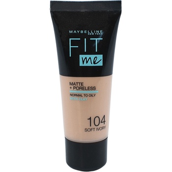 Maybelline MBL FIT ME MAKE-UP MATTE+PORELESS 30 ML / 104 SOFT IVORY make-up 104 soft ivory