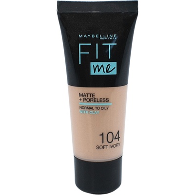 Maybelline MBL FIT ME MAKE-UP MATTE+PORELESS 30 ML / 104 SOFT IVORY make-up 104 soft ivory