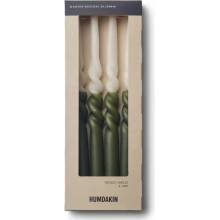 Humdakin Twisted Candles Shell-Fern 4 ks