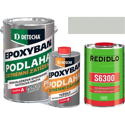 Epoxyban sada ředidlo S6300 4 l a 20 kg světle šedá