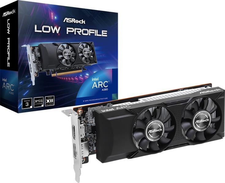 ASRock Intel Arc A380 Low Profile 6GB (A380 LP 6G/90-G46ZZ-00UANF)